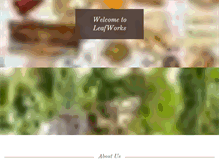 Tablet Screenshot of leafworks.com